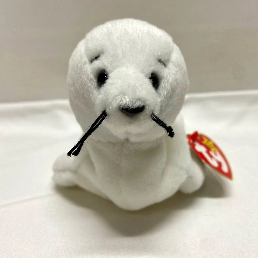 Vintage Ty Beanie Babies Seamore Baby Seal 1993 Retired Plush Rare See Tags MWMT